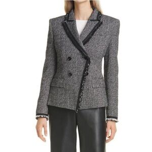 Boss Black and Gray Tweed Blazer